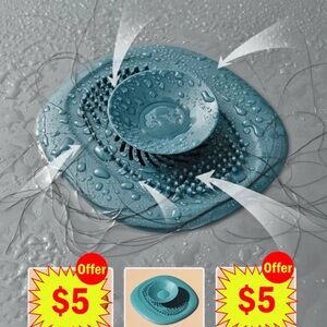 Kitchen & Bathroom Drains Clean & Clog-Free 1pc Silicone Sink Plug